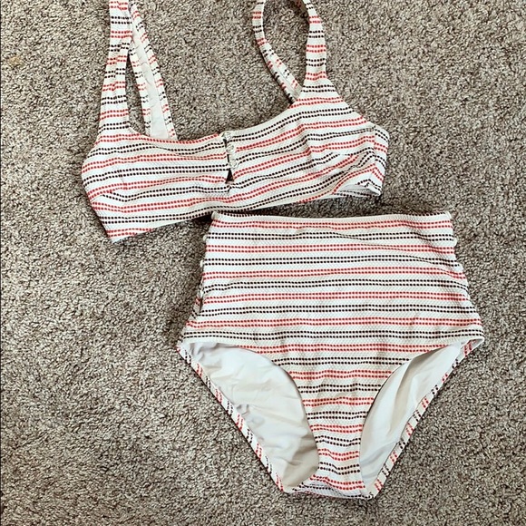 striped bathing suit - Picture 1 of 5